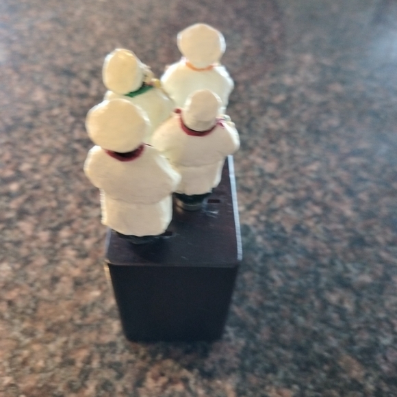 Vintage chef spreading knife set 4 with block - Picture 2 of 5